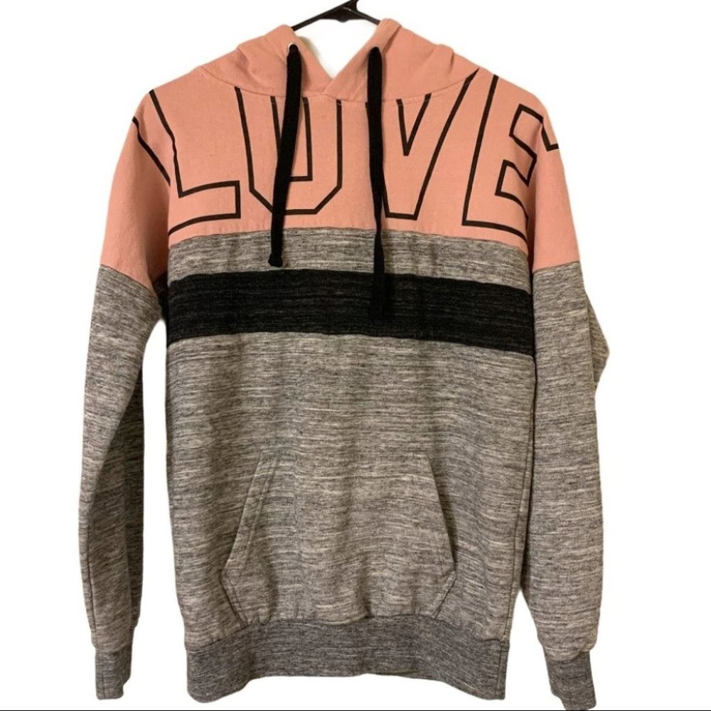 Reflex Color Block Love Pullover Hoodie!